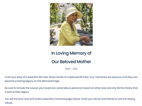 complimentary memorial page order virtual memorial gatherings
