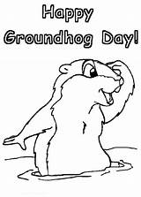Groundhog Coloring Pages Printable Happy Sheets Color Clipart Kids Clip Spring Library Comments Print Choose Board Powered Results sketch template