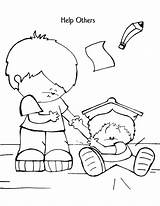 Coloring Helping Others Pages Forgiveness School Bible Help Sunday Hands Caring Kids Colouring Color Clipart People Dog Printable Service Children sketch template