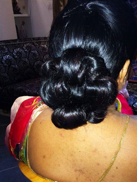 pin by krishnan iyer on hair bun hairstyles for long hair indian