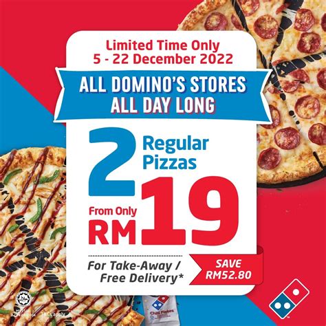 limited time      regular pizzas  dominos pizza   rm