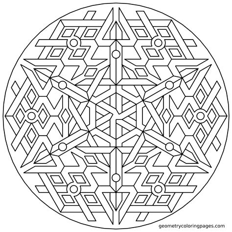 coloring page triplex  geometrycoloringpagescom adult coloring