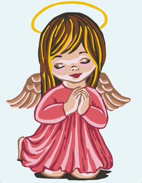 3202 Angel Girl Praying