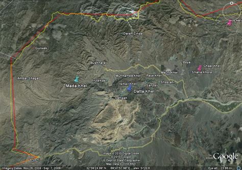 faces   enemy map  north waziristan western portion