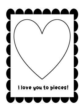 love   pieces valentines day craft love   pieces