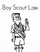 Law Scout Obey Scouts Cub sketch template