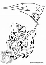 Patriots England Coloring Pages Printable Spongebob Popular sketch template