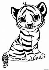 Tigre Maternelle Adorable Imprimé sketch template