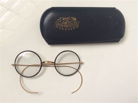 vintage 1930 s eye glasses spectacles with case etsy glasses