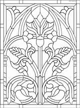Glass Stained Patterns Nouveau Coloring Pattern Tutorials Craft Windows Ottoman Colouring Leaded Zentangle Sheets Year sketch template