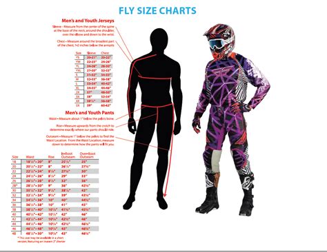 fly size chart