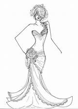 Sukienka Modna Kolorowanka Druku Wedding10 Tvizlet Wydrukuj Malowankę Drukowanka sketch template