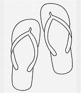 Flops Flip Flop Sandalias Pattern Sandals sketch template