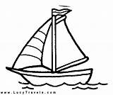 Coloring Pages Boat Printable sketch template