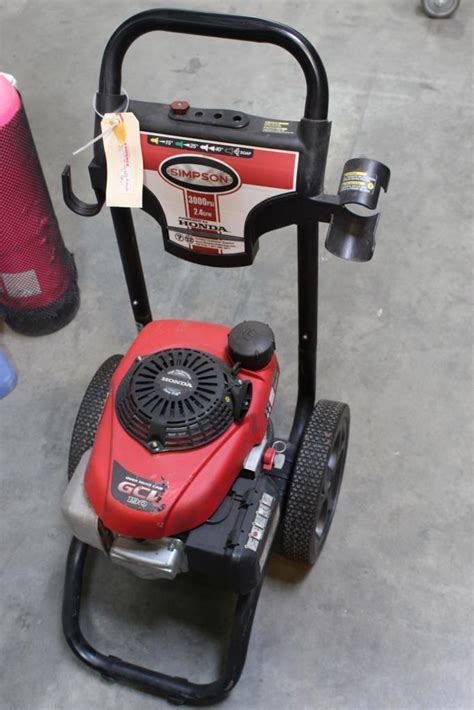 simpson  psi gas pressure washer gcv property room