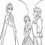 Elsa Coloring Hans Anna Present Birthday Pages Arendelle sketch template