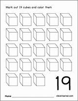 Number 19 Worksheets Preschool Printable Worksheet Coloring Counting Activities Nineteen Children Pages Pre Writing Cleverlearner Practice Quick Links Website Choose sketch template