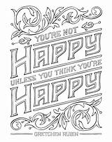 Happiness Lettered sketch template