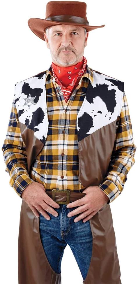 fun shack mens cowboy costume adults wild west rodeo sheriff western  boy outfit toptoy