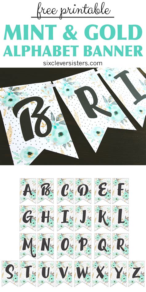 printable letters  banner