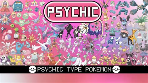 psychic type pokemon youtube