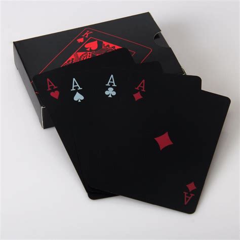 premium quality black poker cards smart collection smartonlineshoppers