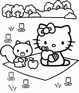 Kitty Hello Coloring Pages Kids Drawing Princess Name Picnic Printable Hellokids Colouring Color Spring Print Sheets Friends Cat Clipart Silhouette sketch template