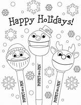 Coloring Happy Pages Holiday Holidays Printable Kids December Library Clipart Popular sketch template