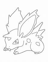 Nidoran Pokemon sketch template