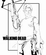 Daryl Dixon Walking Dead Behance sketch template