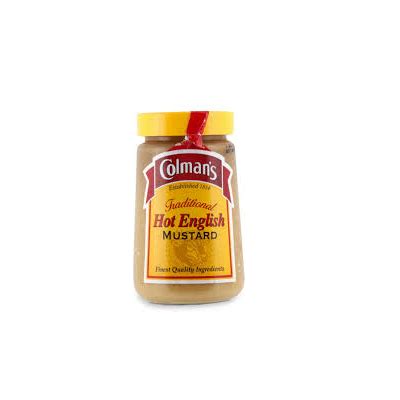 colmans hot english mustard  biltong  boerewors