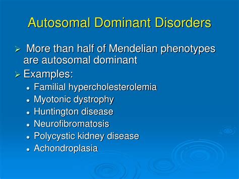 Ppt Autosomal Dominant Disorders Powerpoint Presentation Free