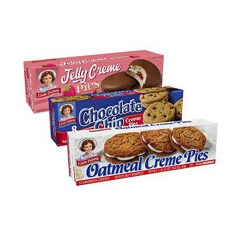 creme pie variety bundle chocolate chip oatmeal and jelly 2 boxes