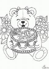Kleurplaten Verjaardag Volwassenen Gefeliciteerd Downloaden Uitprinten sketch template
