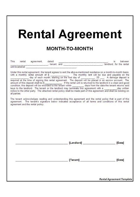 tenancy agreement template word uk addictionary
