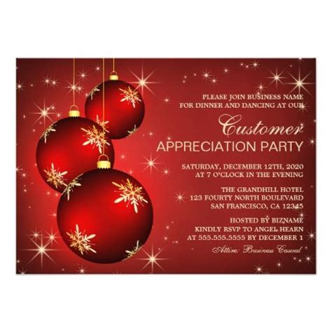 holiday customer appreciation invitation templates holiday party invitations