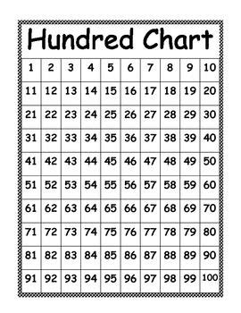 chart activities   hundreds chart  chart printable