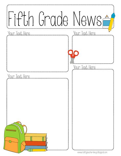 completely editable newsletter   grades  crafty teacher