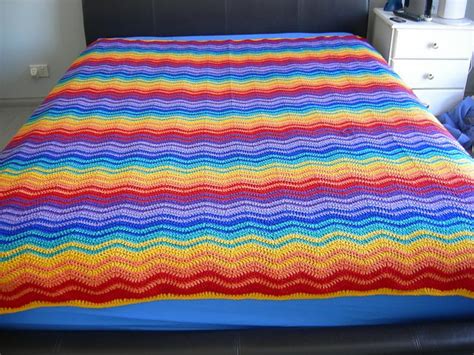 Neat Ripple Pattern By Lucy Of Attic24 Ripple Pattern Crochet Bedspread