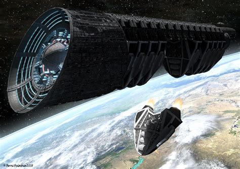 mothership  bhippy space warfare scifi fantasy art spaceship design