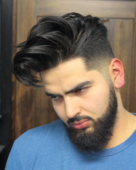popular medium length mens hairstyles  beard