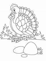 Coloring Turkey Pages Funny Printable Kids Thanksgiving Beautiful Popular sketch template