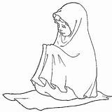 Praying Miraj Isra Islamic Effortfulg sketch template