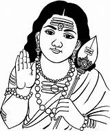 Clipart Murugan God Lord Muruga Line Tamil Vector Cliparts Indian Clipground Yuvanshankar Posted Am sketch template