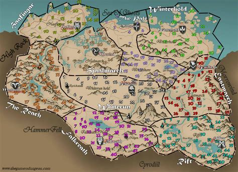 potential locations   dungeons rskyrimmods