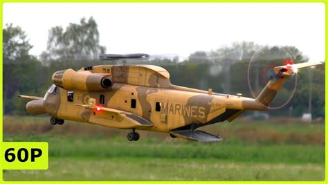 beautiful big rc scale military mh turbine helicopter flight demonstration youtube