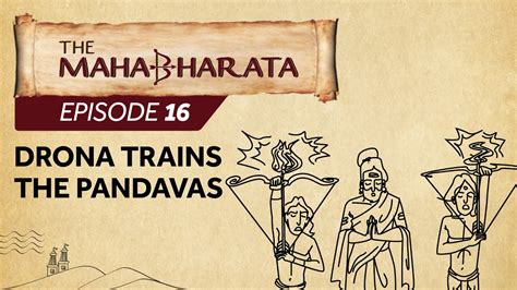 mahabharata episode  drona trains  pandavas youtube