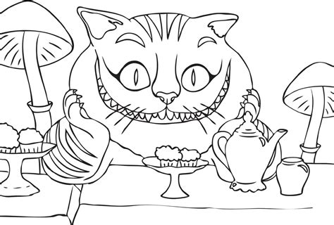 cheshire cat coloring pages  worksheets bunny coloring pages