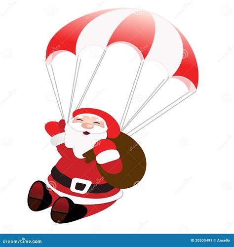 flying santa stock image image