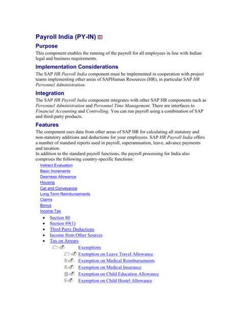 payroll india documentation human resource knowledge base
